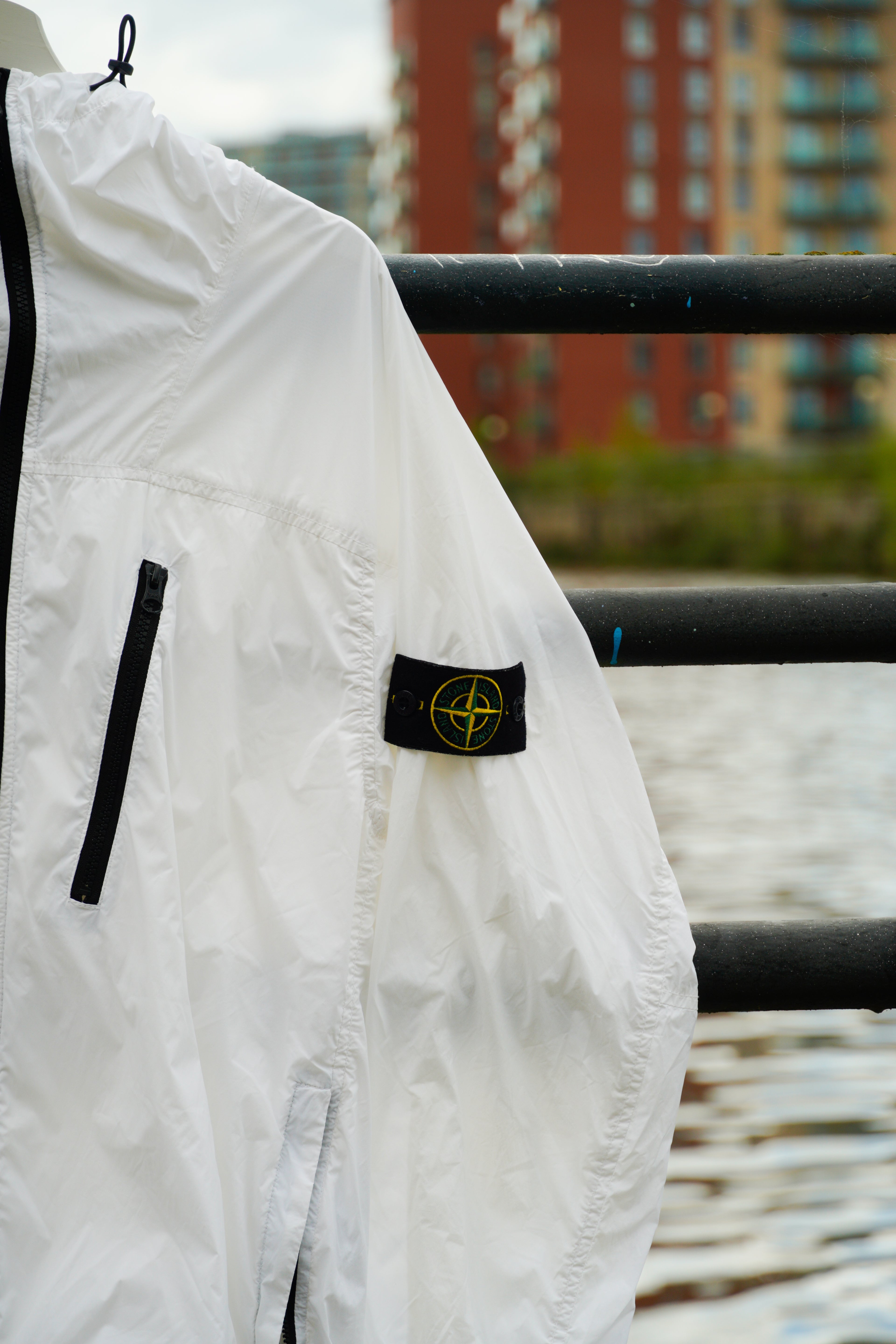 Stone Island Skin-Touch Nylon TC Hooded Jacket - Large