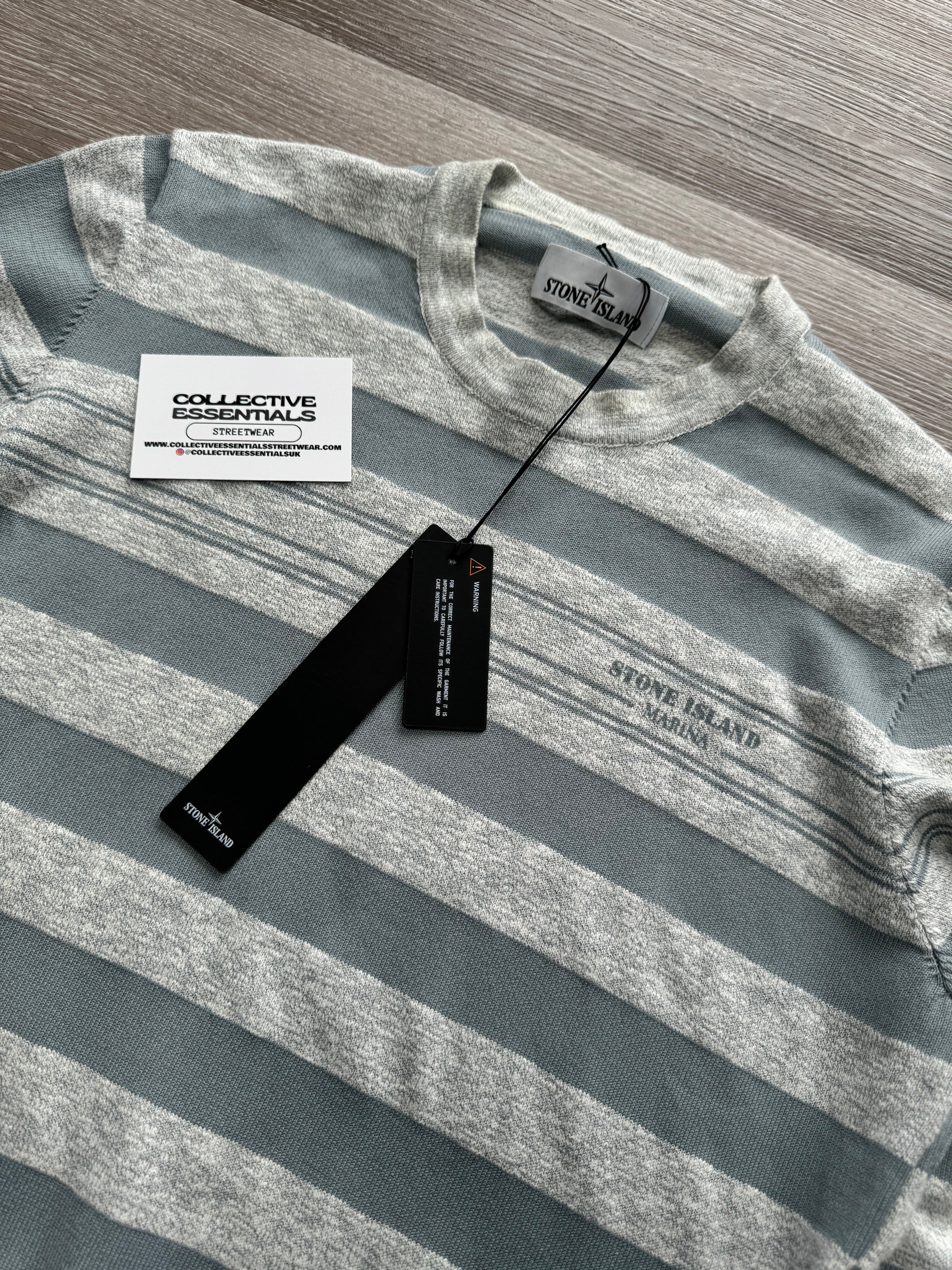 Stone Island Marina Striped Sweatshirt - Small