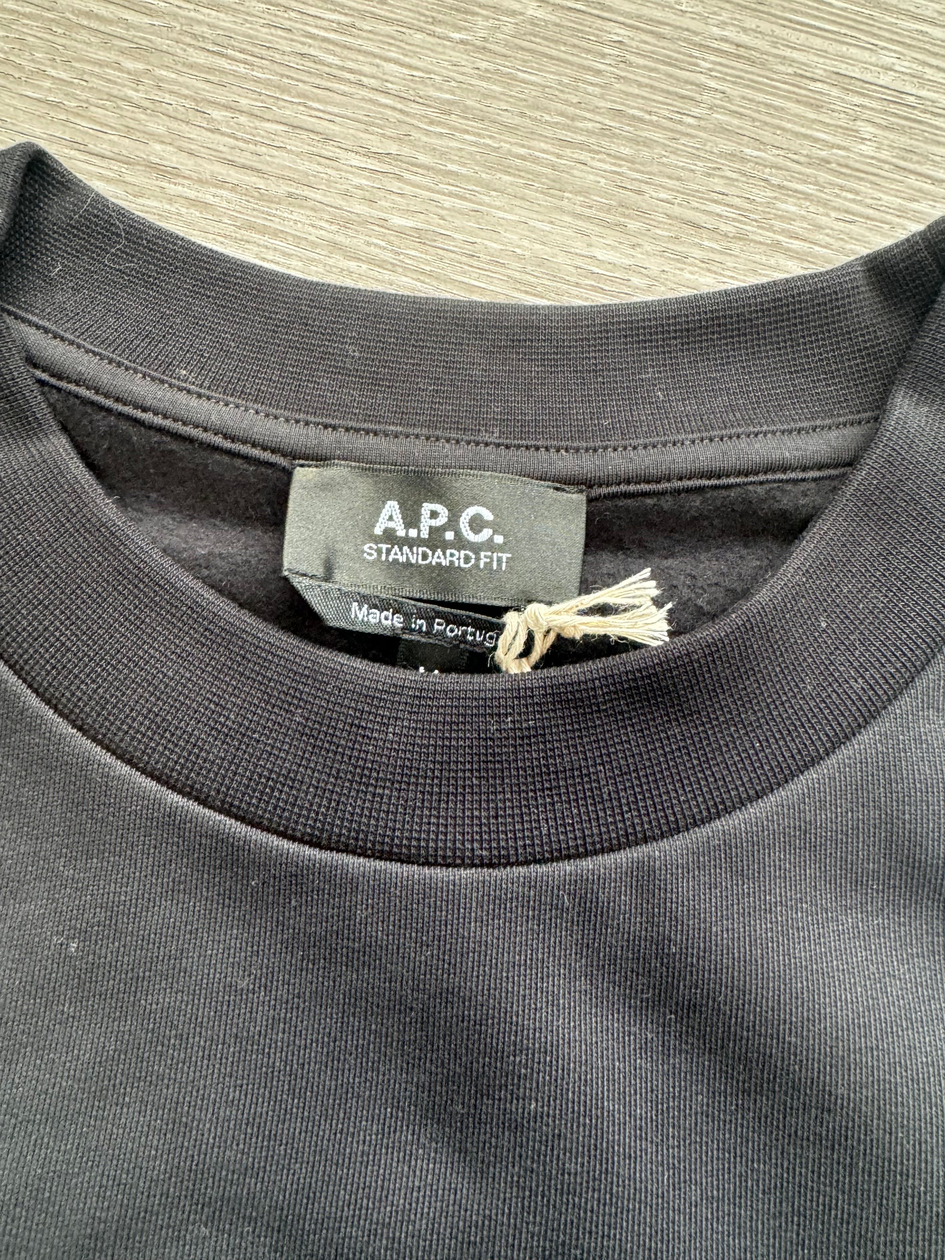A.P.C. Rue Madame Paris Black Sweatshirt - Medium/XL