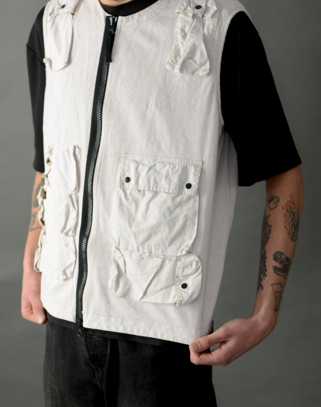 Stone Island Tela Placcata Lightweight Utility Vest - Medium