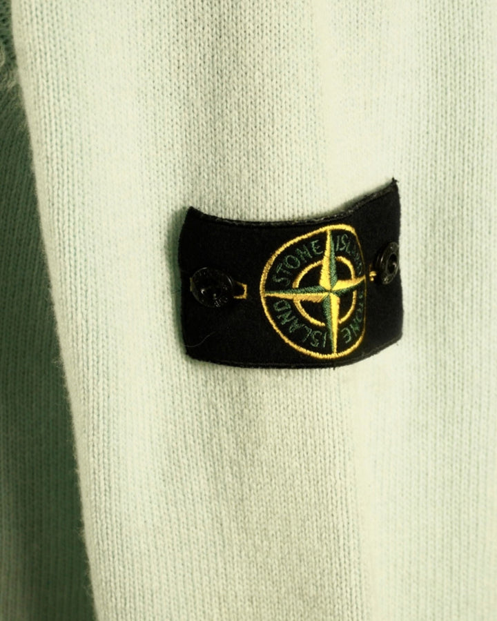 Stone Island Turquoise Knitted Sweatshirt