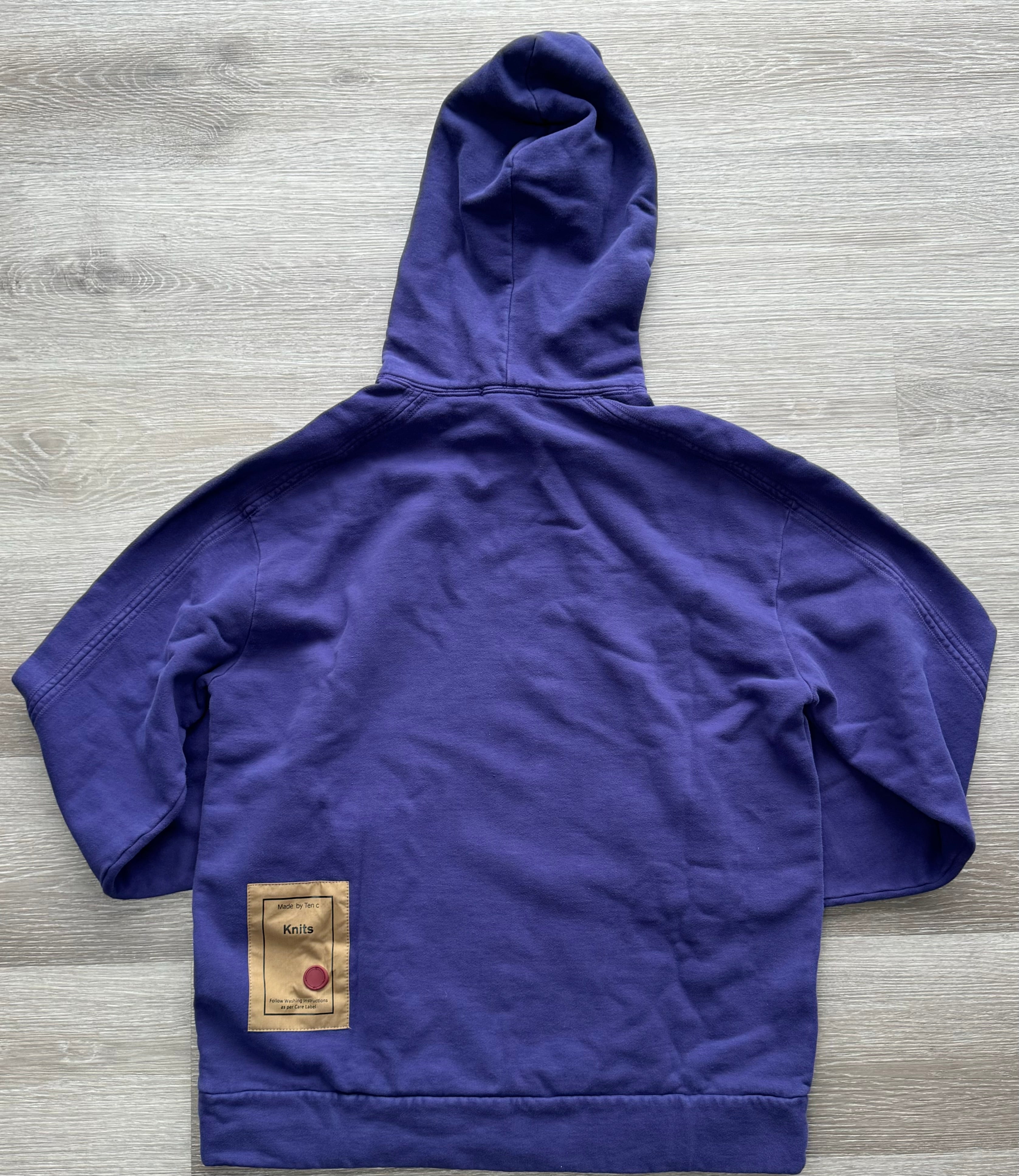 Ten-C Purple Hooded Sweatshirt - Large