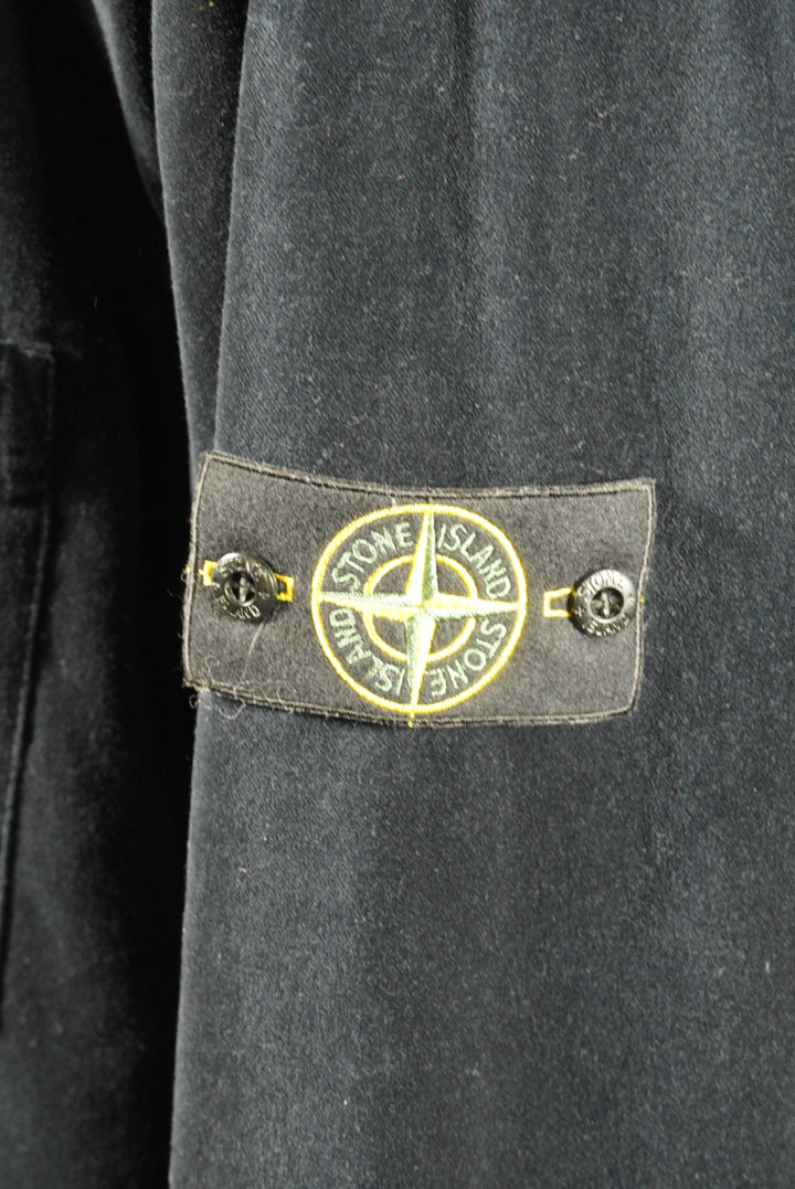 Stone Island Velour Buttoned Overshirt
