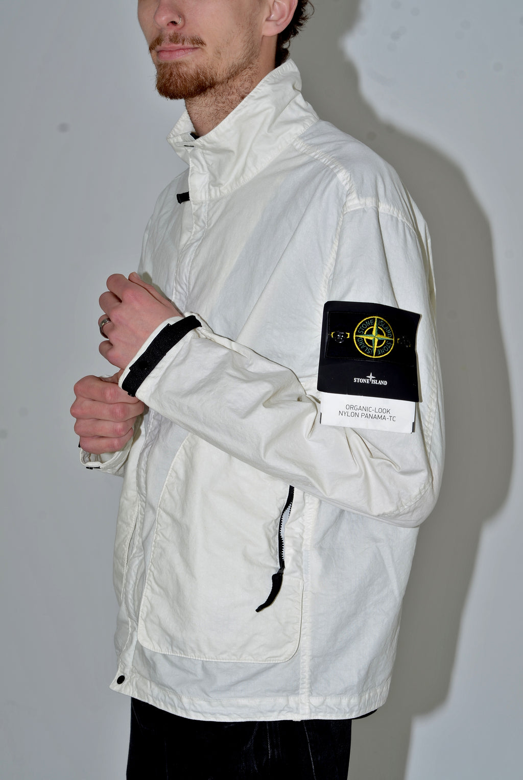 Stone Island Organic Look Panama-TC Jacket - Medium