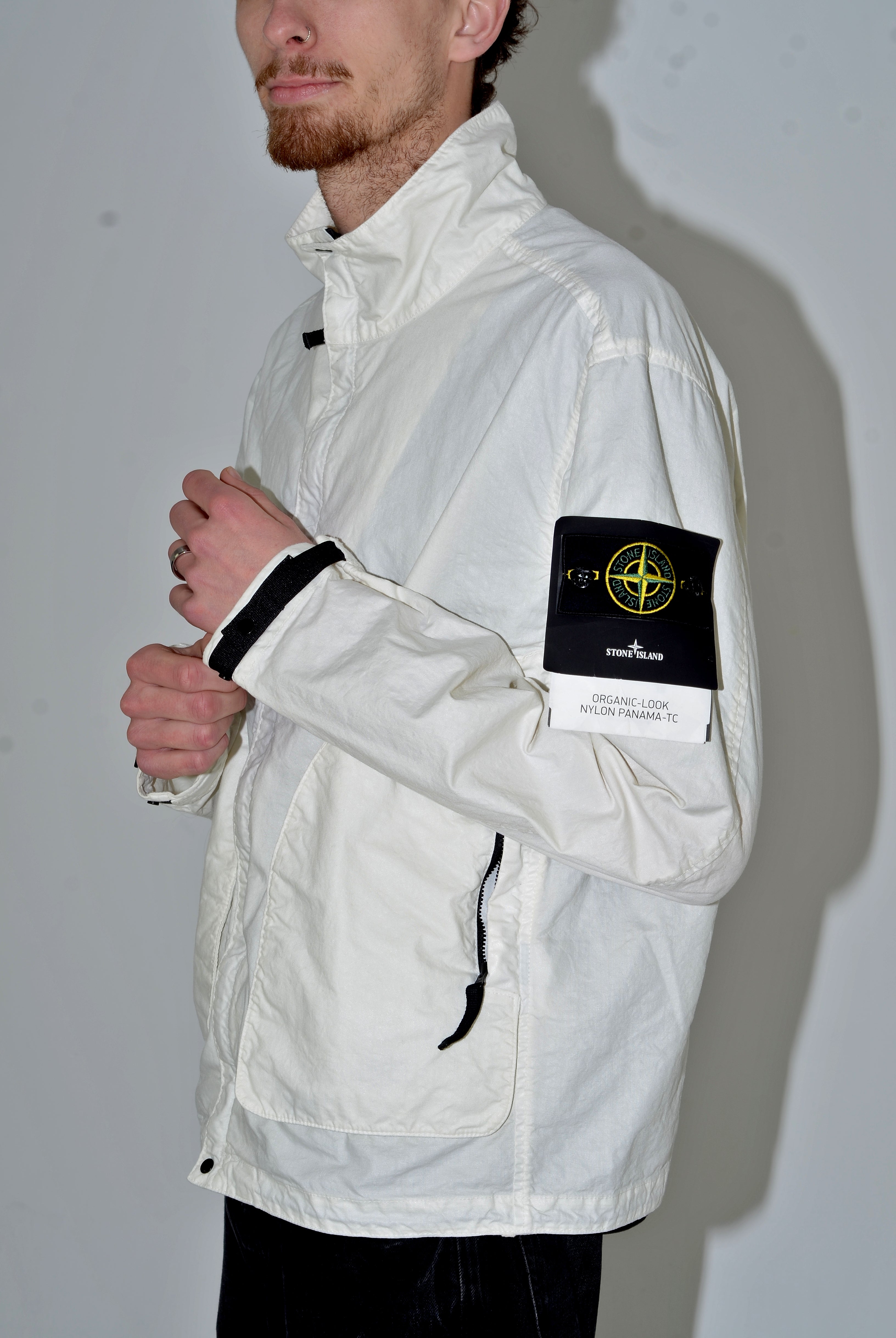 Stone Island Organic Look Panama-TC Jacket - Medium