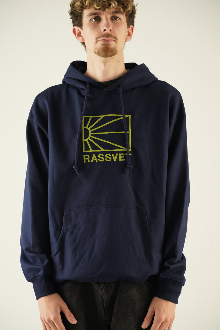 Rassvet Logo Navy Hoodie