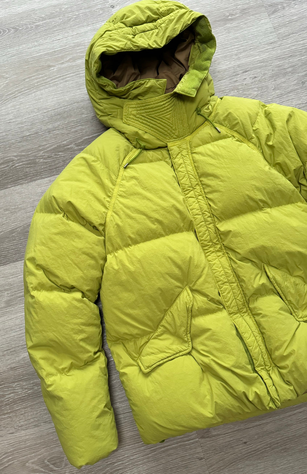Ten C Arctic Down Jacket (Acid Green) - Medium