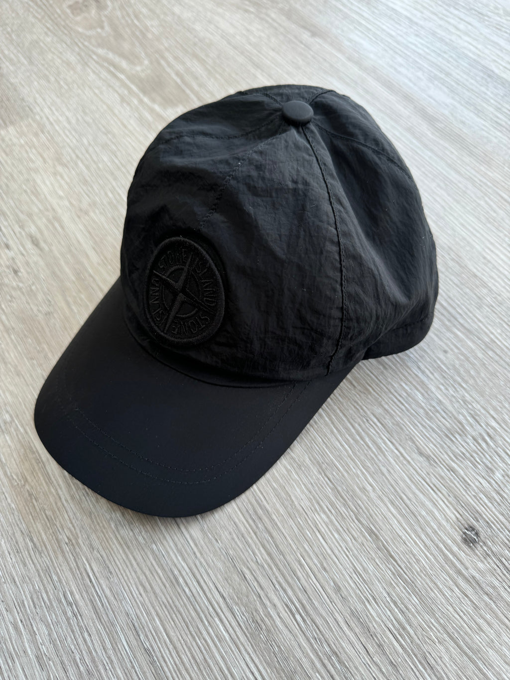 Stone Island Nylon Metal Black Baseball Cap