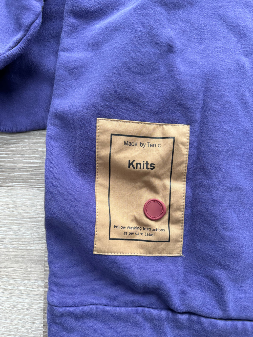 Ten-C Purple Hooded Sweatshirt - Large