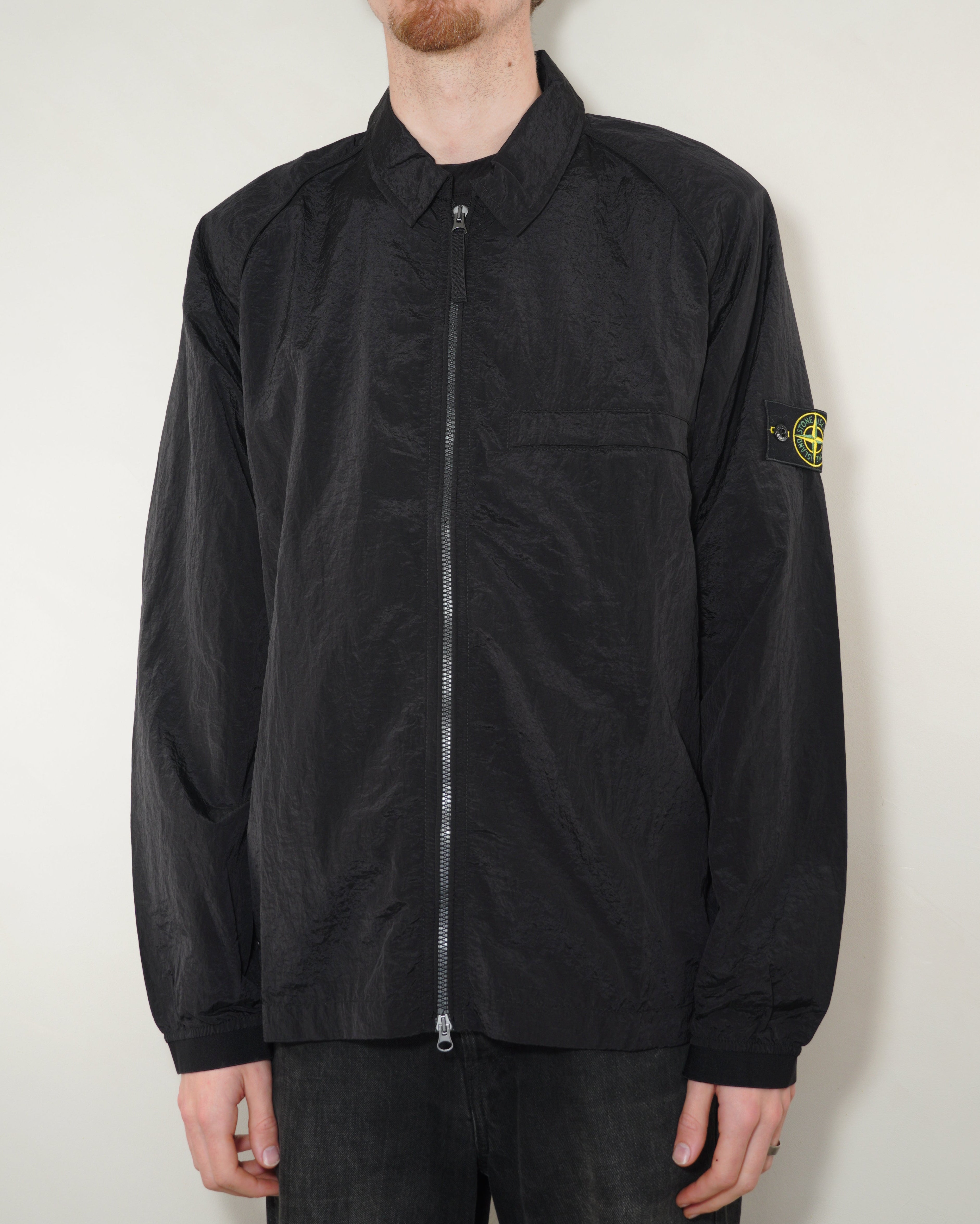 Stone Island Nylon Metal Econyl Overshirt - Black
