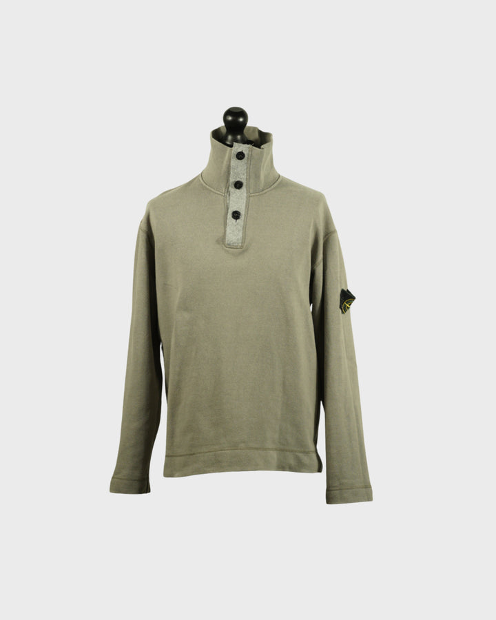 Stone Island 1990s Vintage Buttoned Sweatshirt