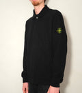 Stone Island Heavy Cotton Long Sleeve Polo -  Grey