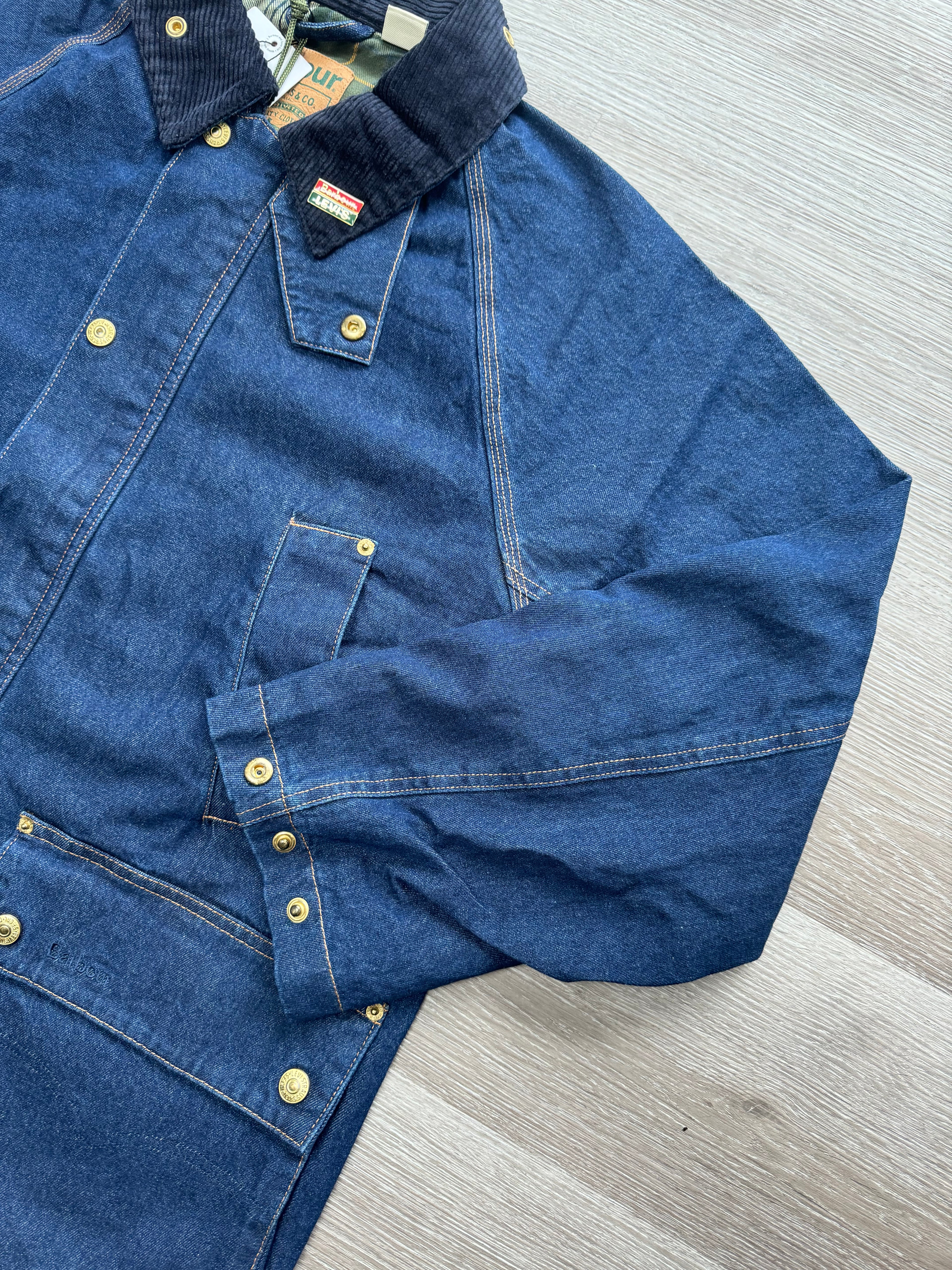 Barbour X Levi’s Oversized Bedale Denim Jacket - S/M
