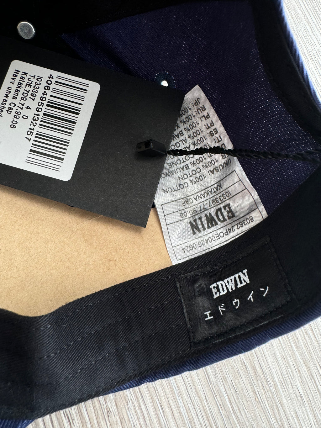 Edwin Katakana Cap