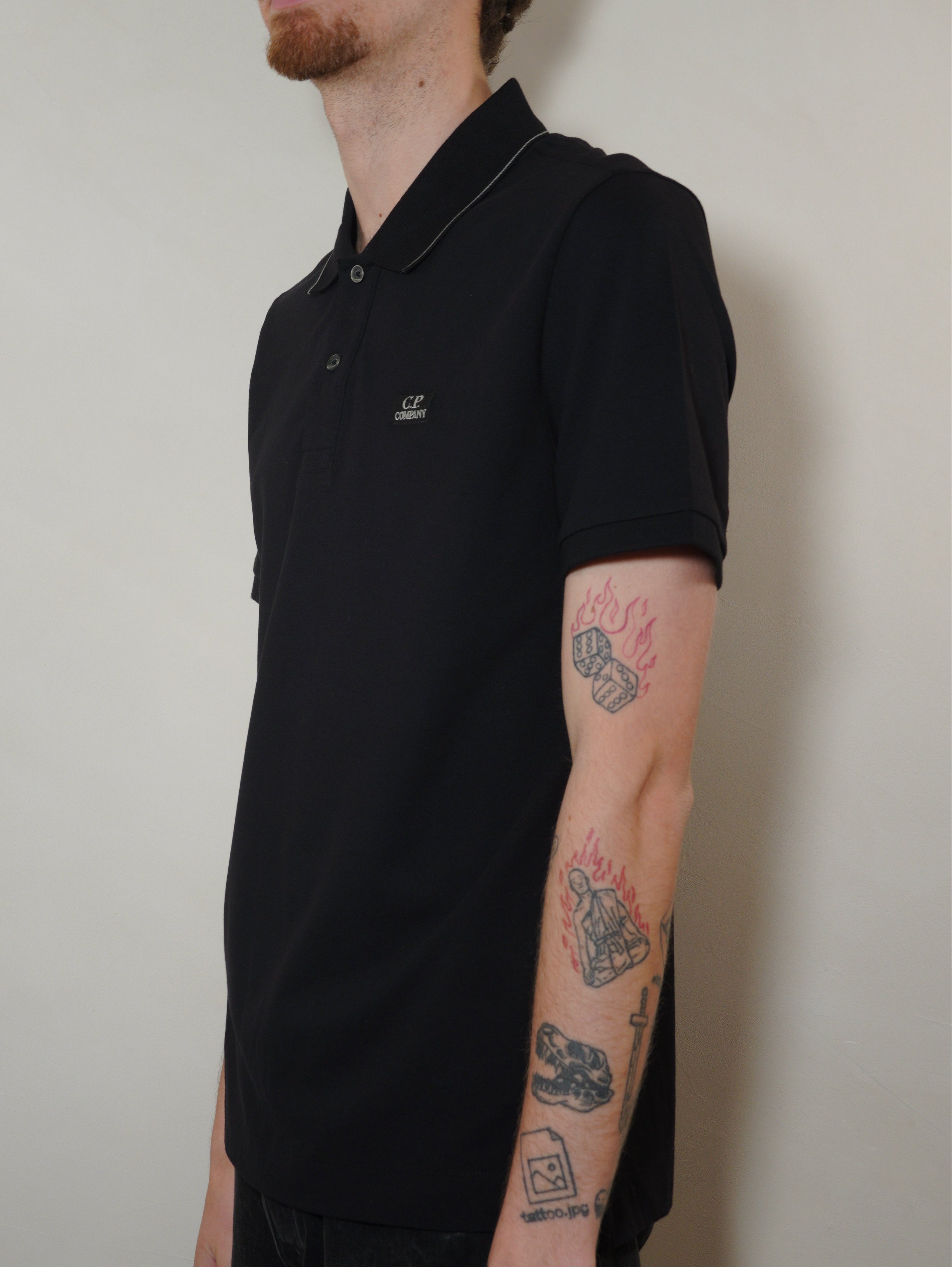 C.P. Company Polo Shirt - Black