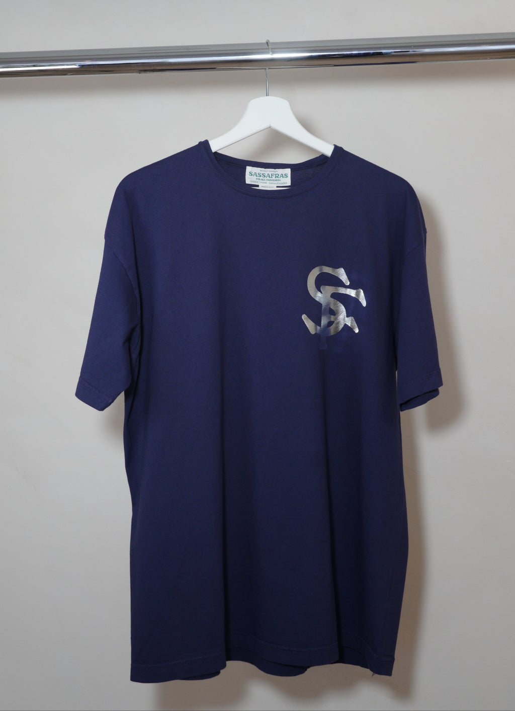 Sassafras ‘SF’ Graphic T-Shirt - Navy