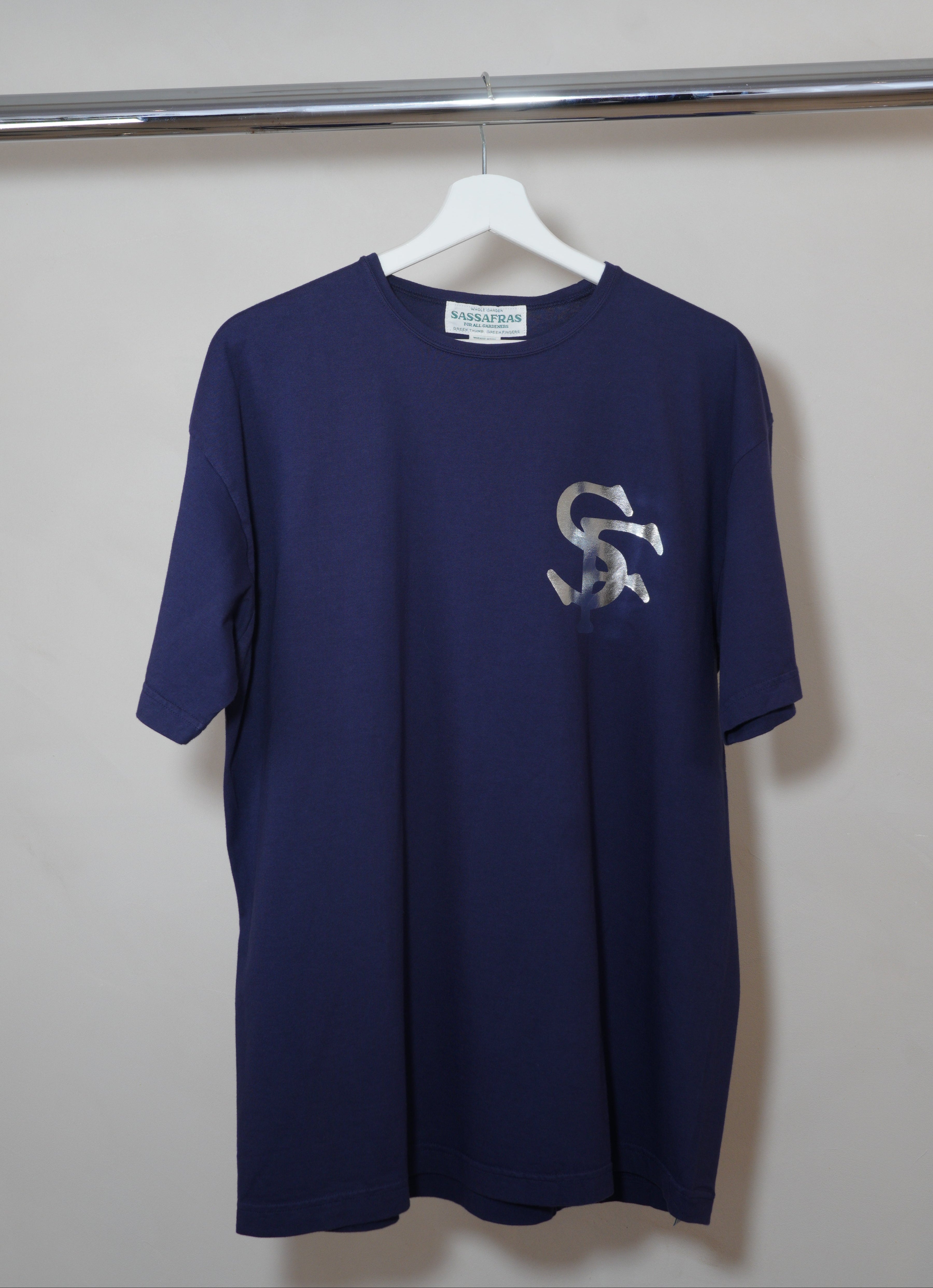 Sassafras ‘SF’ Graphic T-Shirt - Navy