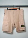 Stone Island Bermuda Cargo Shorts - Cream