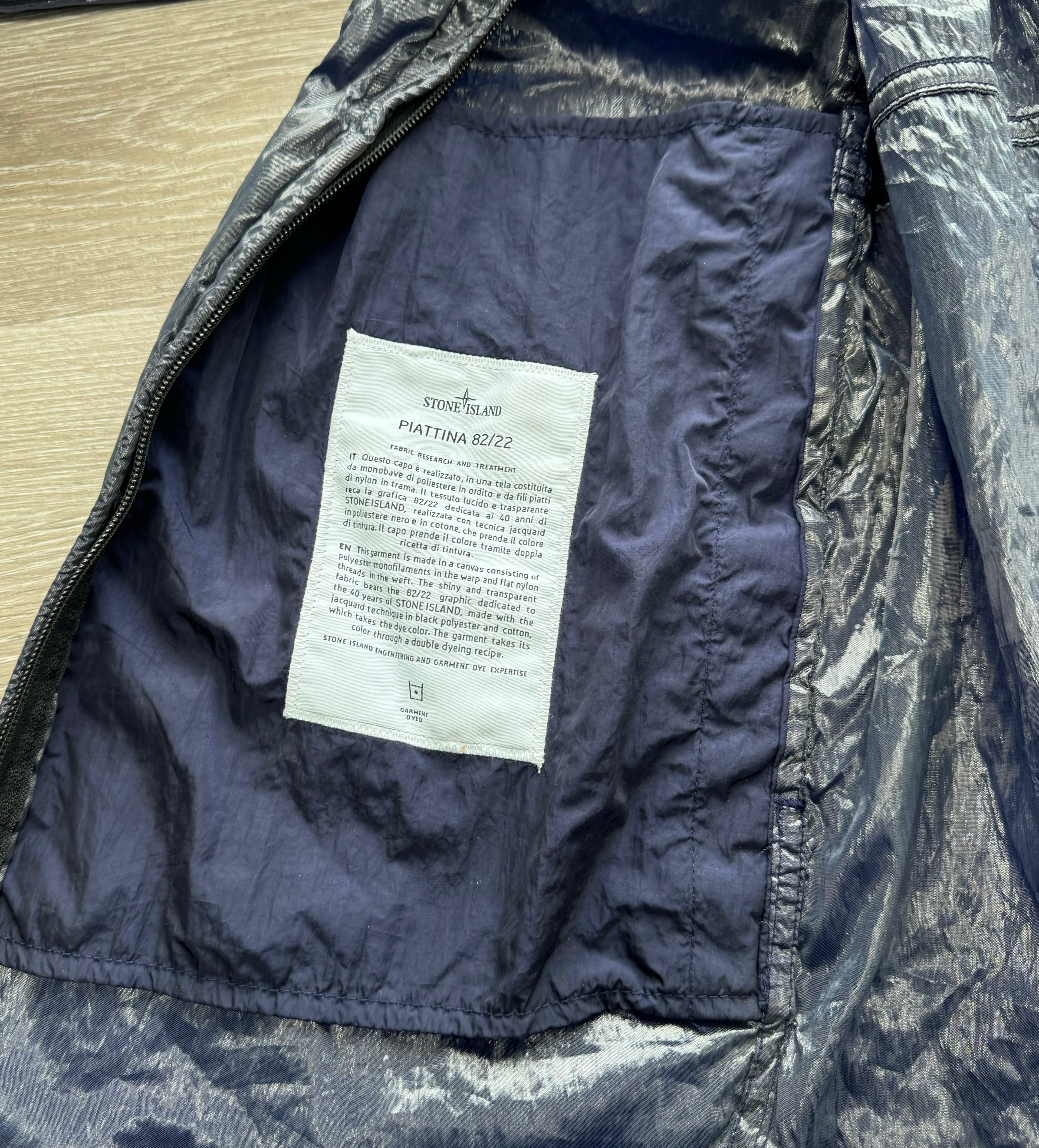 Stone Island Piatinna 82/22 “Toffee Wrapper” 40th Anniversary Fishtail Parka - Small