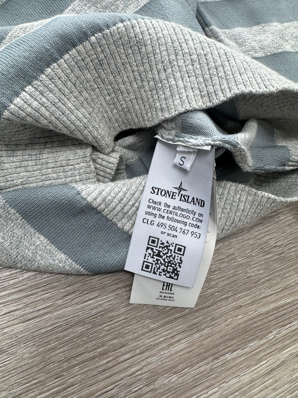 Stone Island Marina Striped Sweatshirt - Small