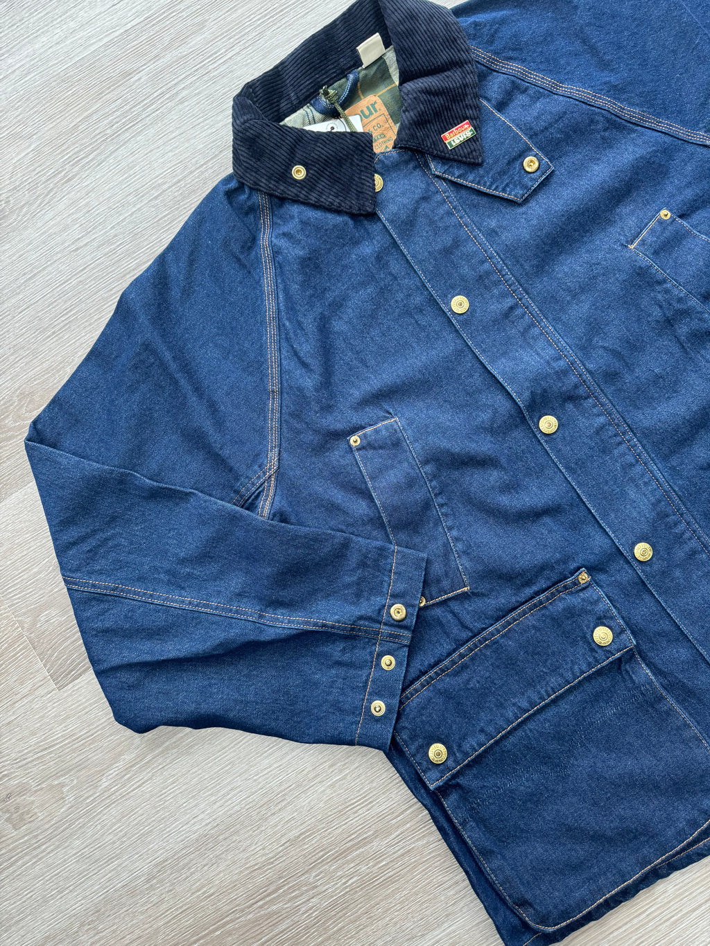 Barbour X Levi’s Oversized Bedale Denim Jacket - S/M