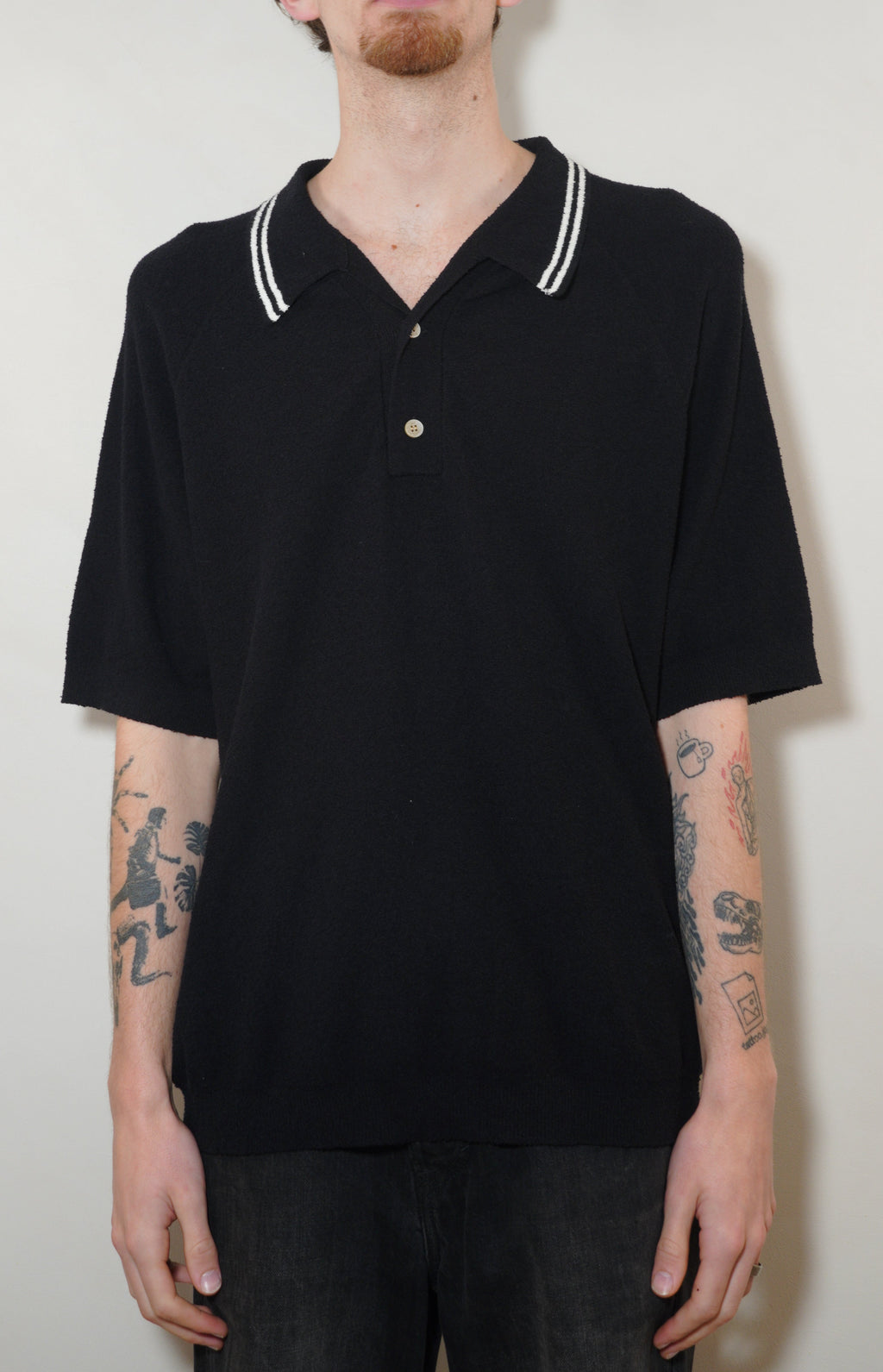 WAX London Albion Polo Boucle Cotton - Black