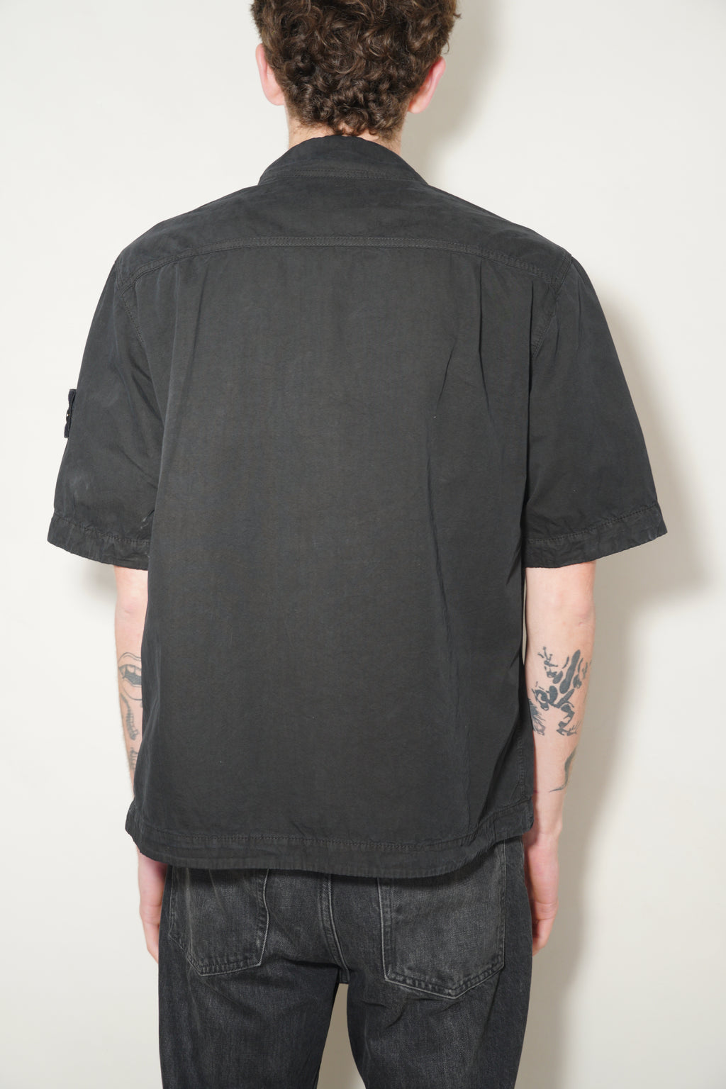 Stone Island Short Sleeve Shirt - Black