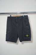 Stone Island Bermuda Cargo Shorts - Black