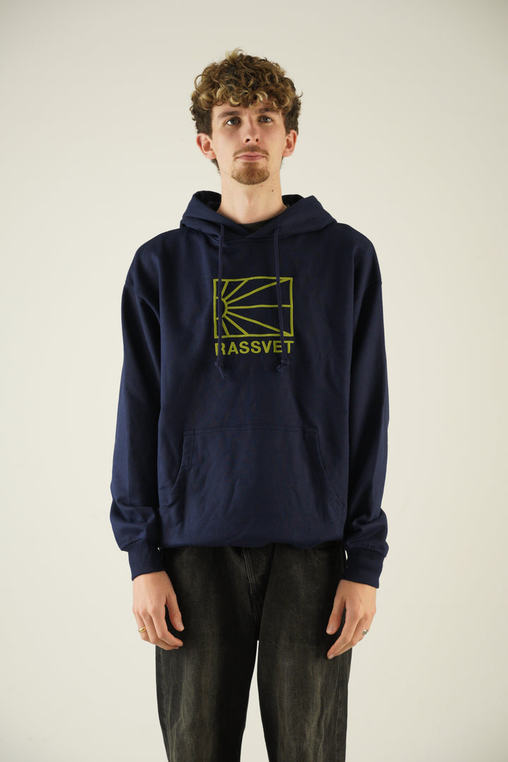 Rassvet Logo Navy Hoodie