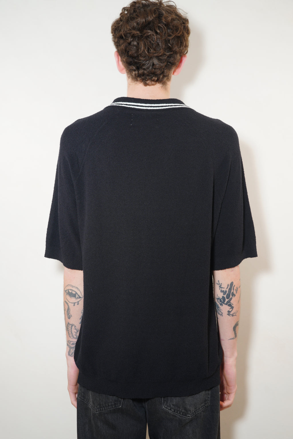 WAX London Albion Polo Boucle Cotton - Black