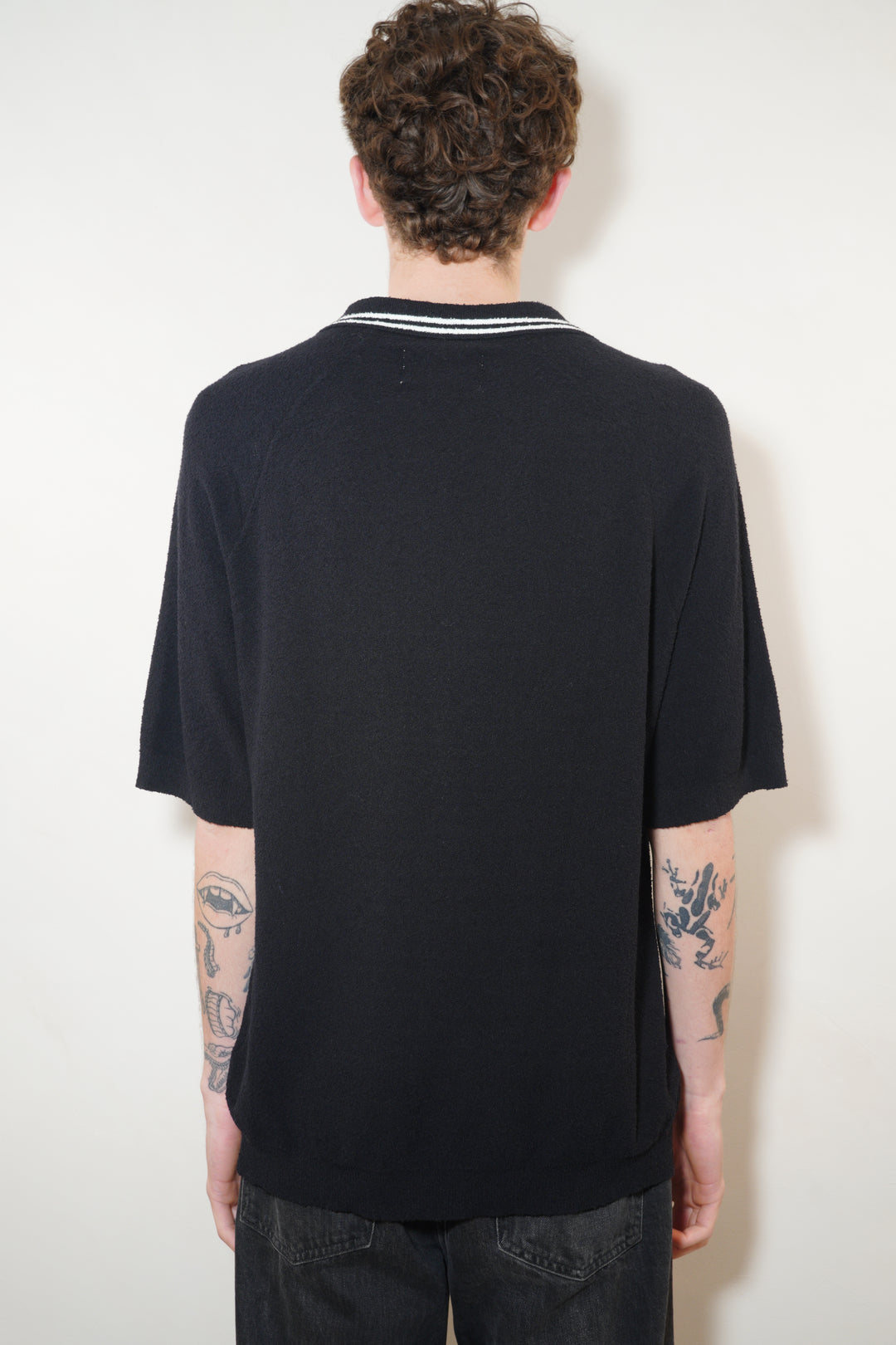 WAX London Albion Polo Boucle Cotton - Black
