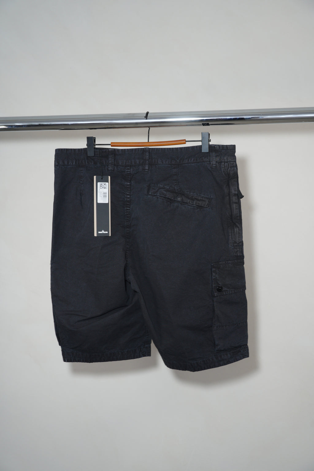 Stone Island Bermuda Cargo Shorts - Black