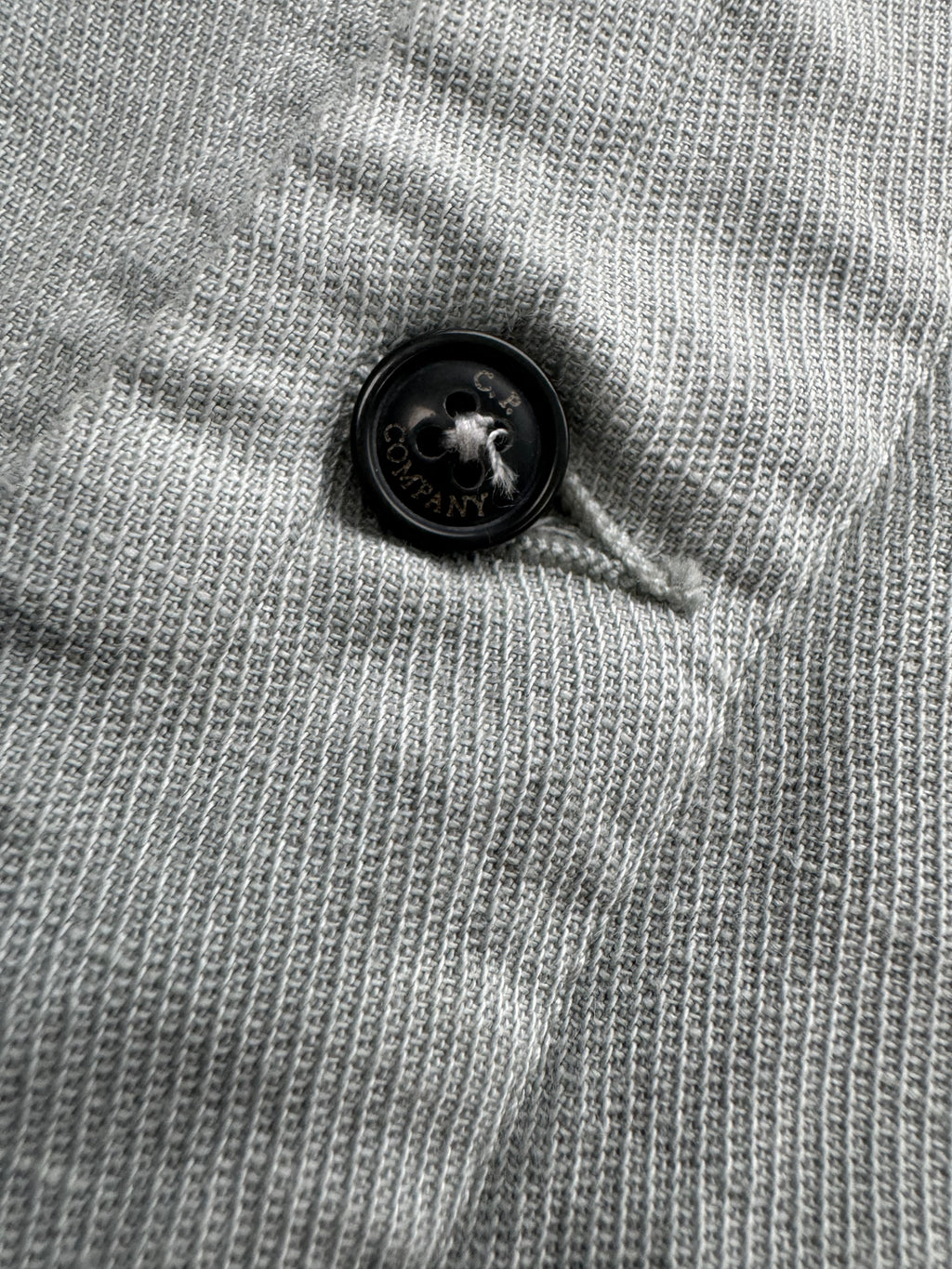 C.P. Company Buttoned Cotton/Linen Blend Overshirt - Medium