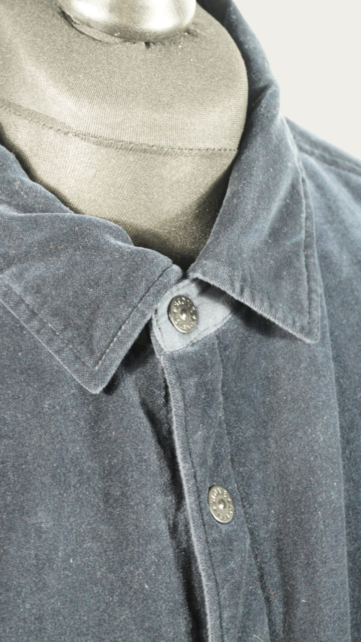 Stone Island Velour Buttoned Overshirt