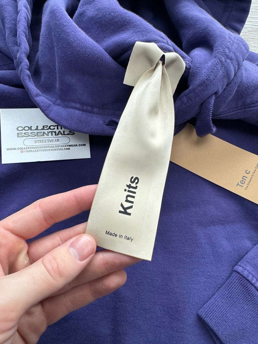 Ten-C Purple Hooded Sweatshirt - Large