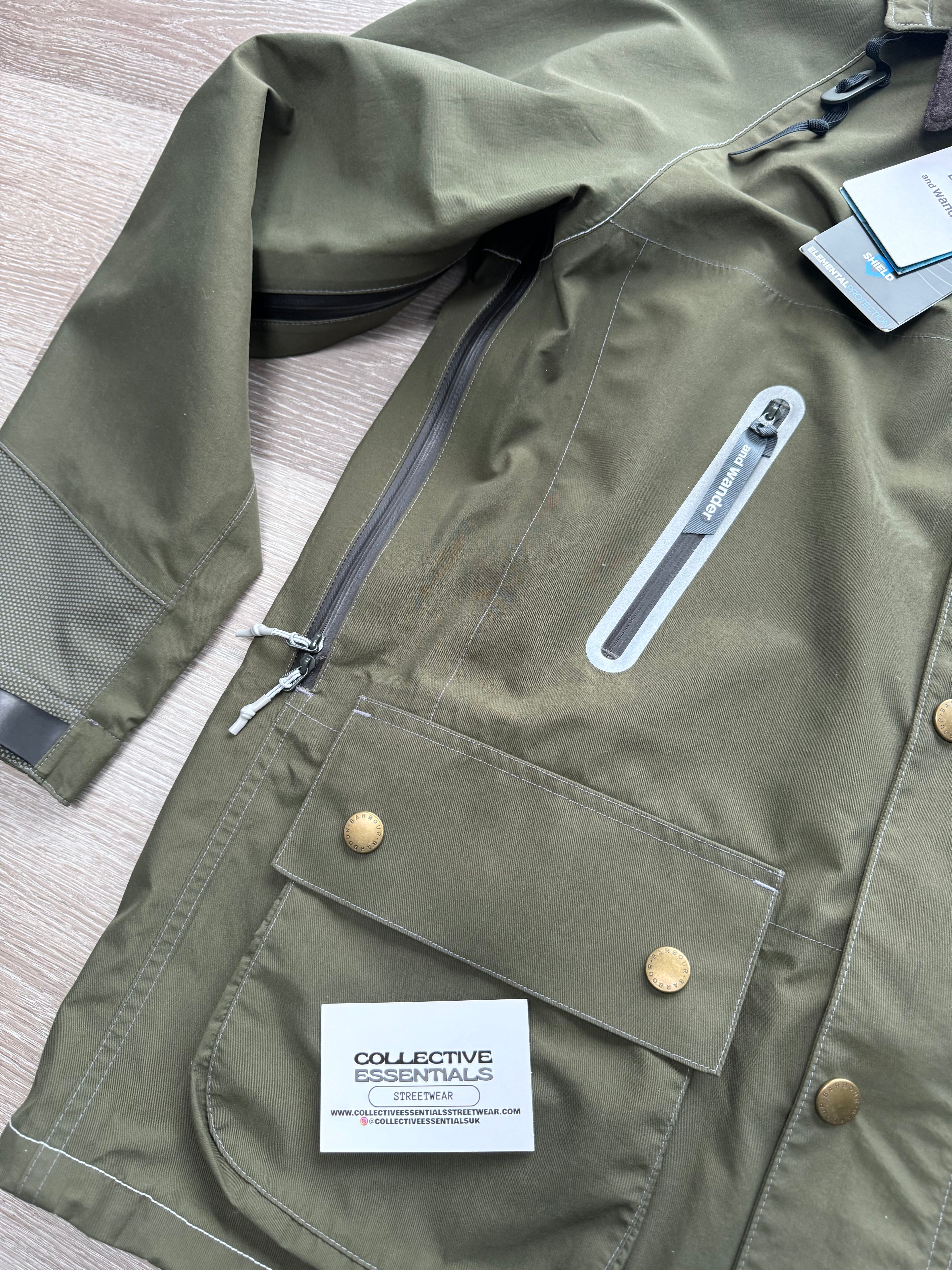 Barbour X And Wander 3L Hooded Jacket - Small