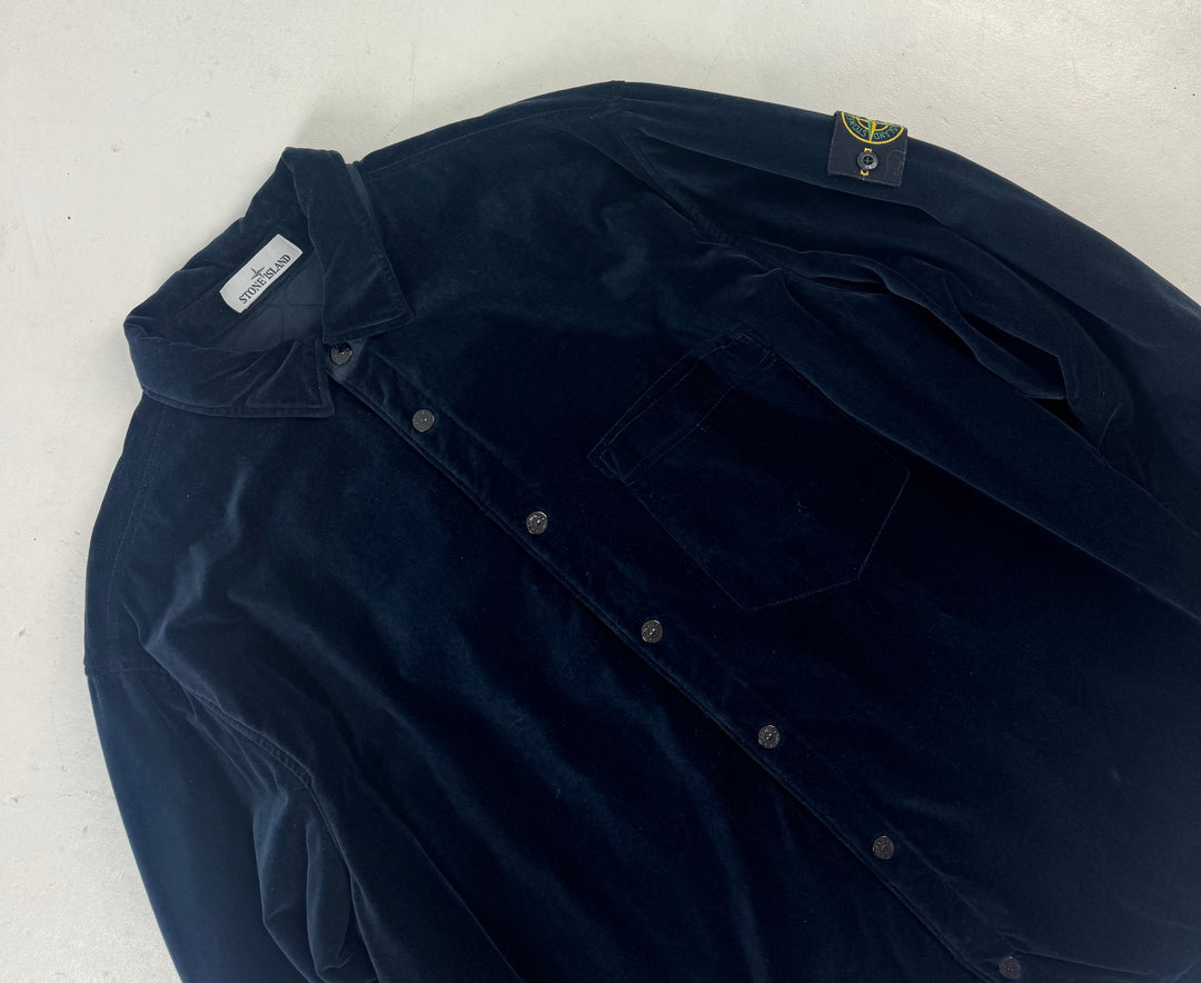 Stone Island Velour Insulated Overshirt