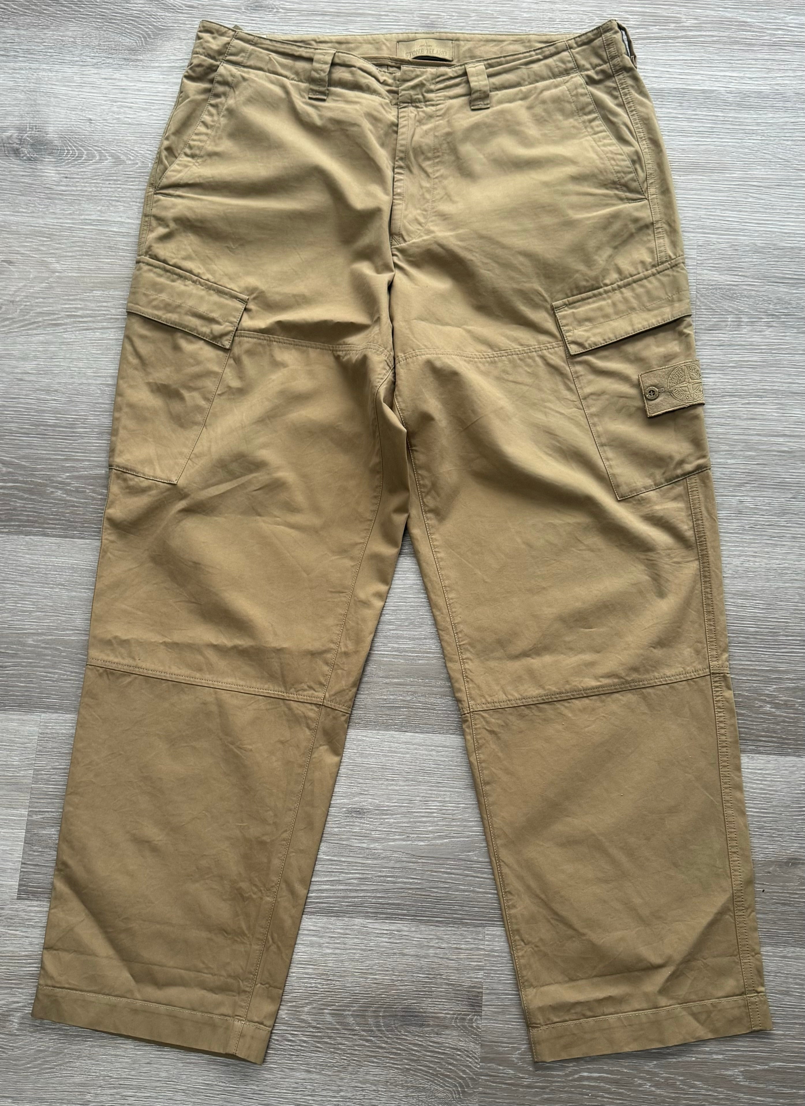 Stone Island Ghost O-Ventile Cargo Trousers - 36W, 30L