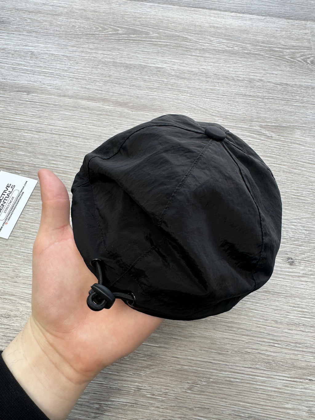 Stone Island Nylon Metal Black Baseball Cap