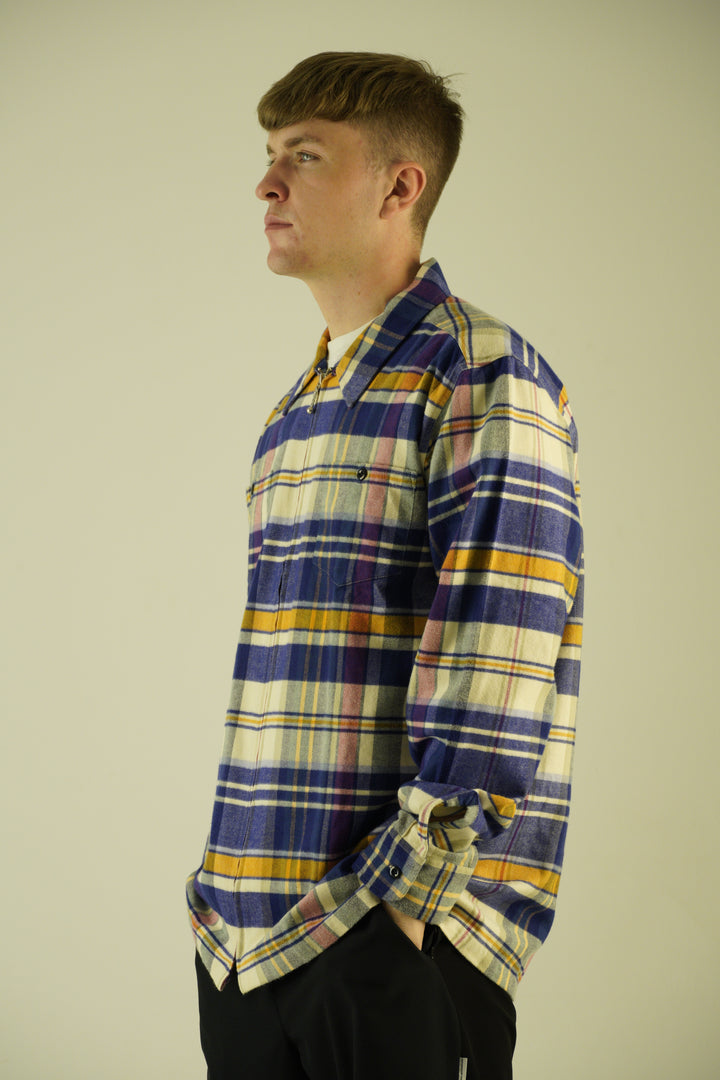 Noah Lightweight Zip Flannel Shirt