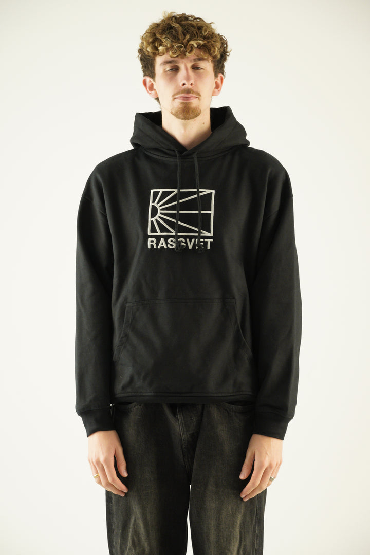 Rassvet Logo Black Hoodie