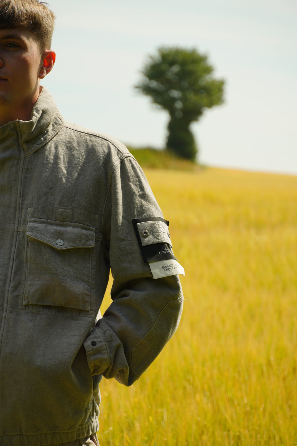 Stone Island Bonded Linen Ghost Piece