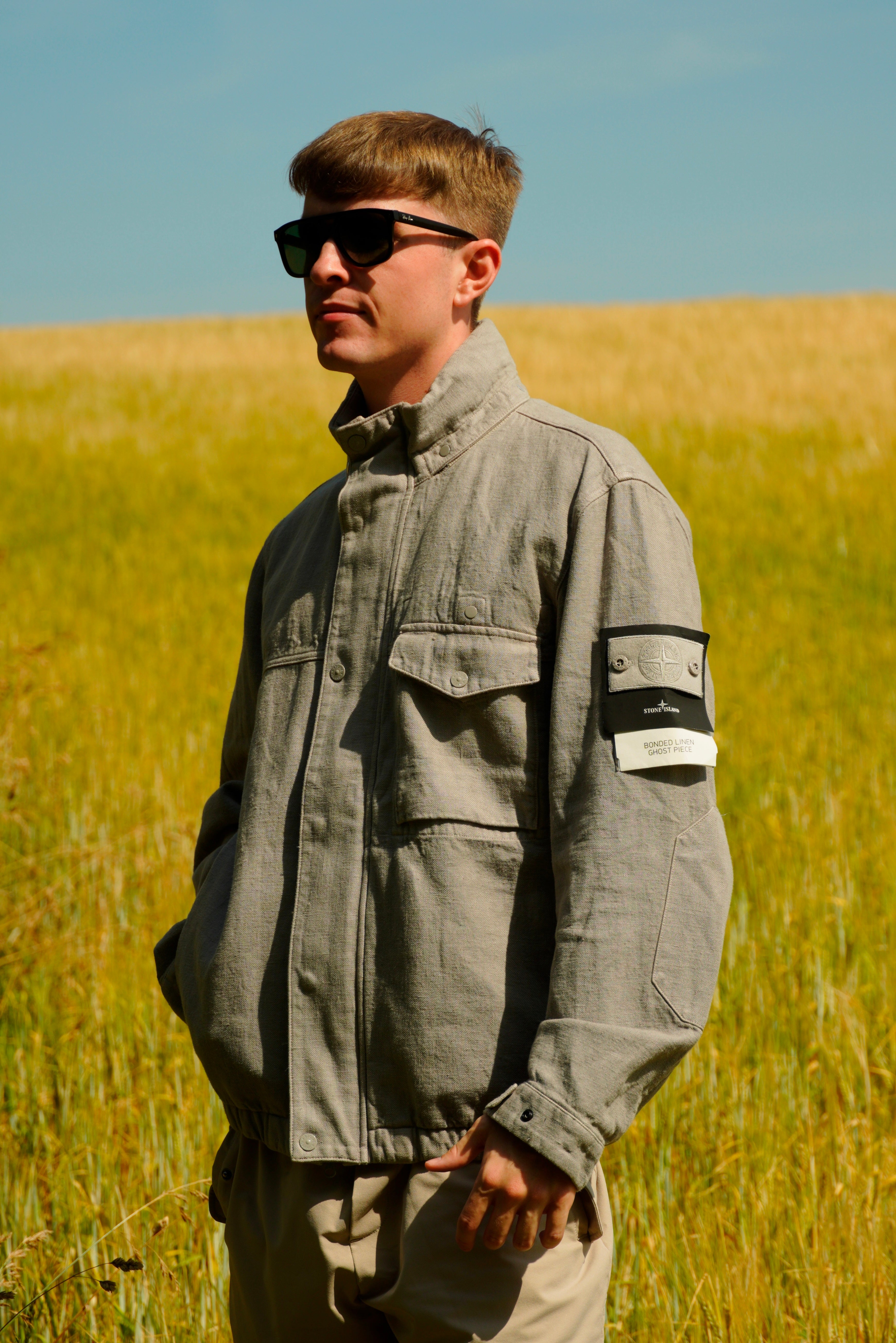 Stone Island Bonded Linen Ghost Piece