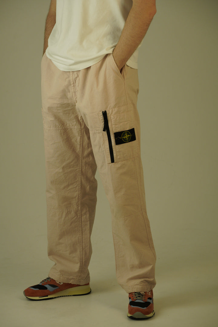 Stone Island Antique Rose Loose-Fit Cargo Trousers