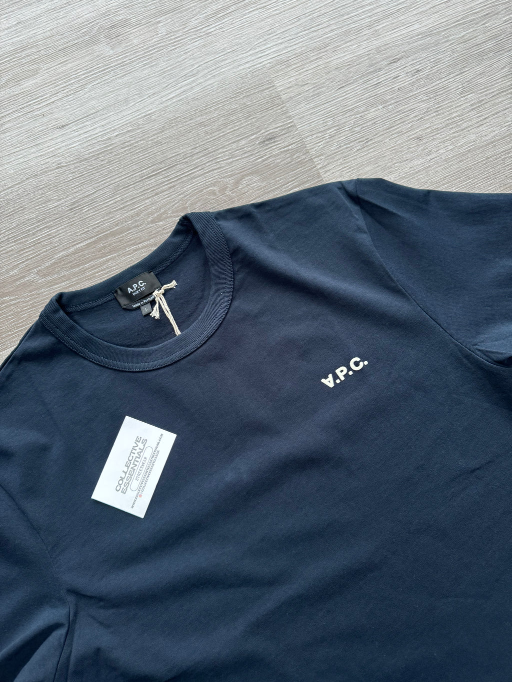 A.P.C. Flocked Logo T-Shirt - Large