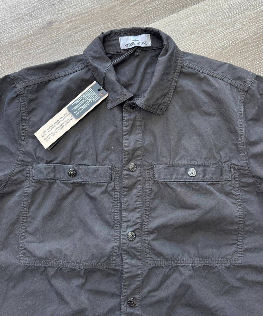 Stone Island Short Sleeve Shirt - Black