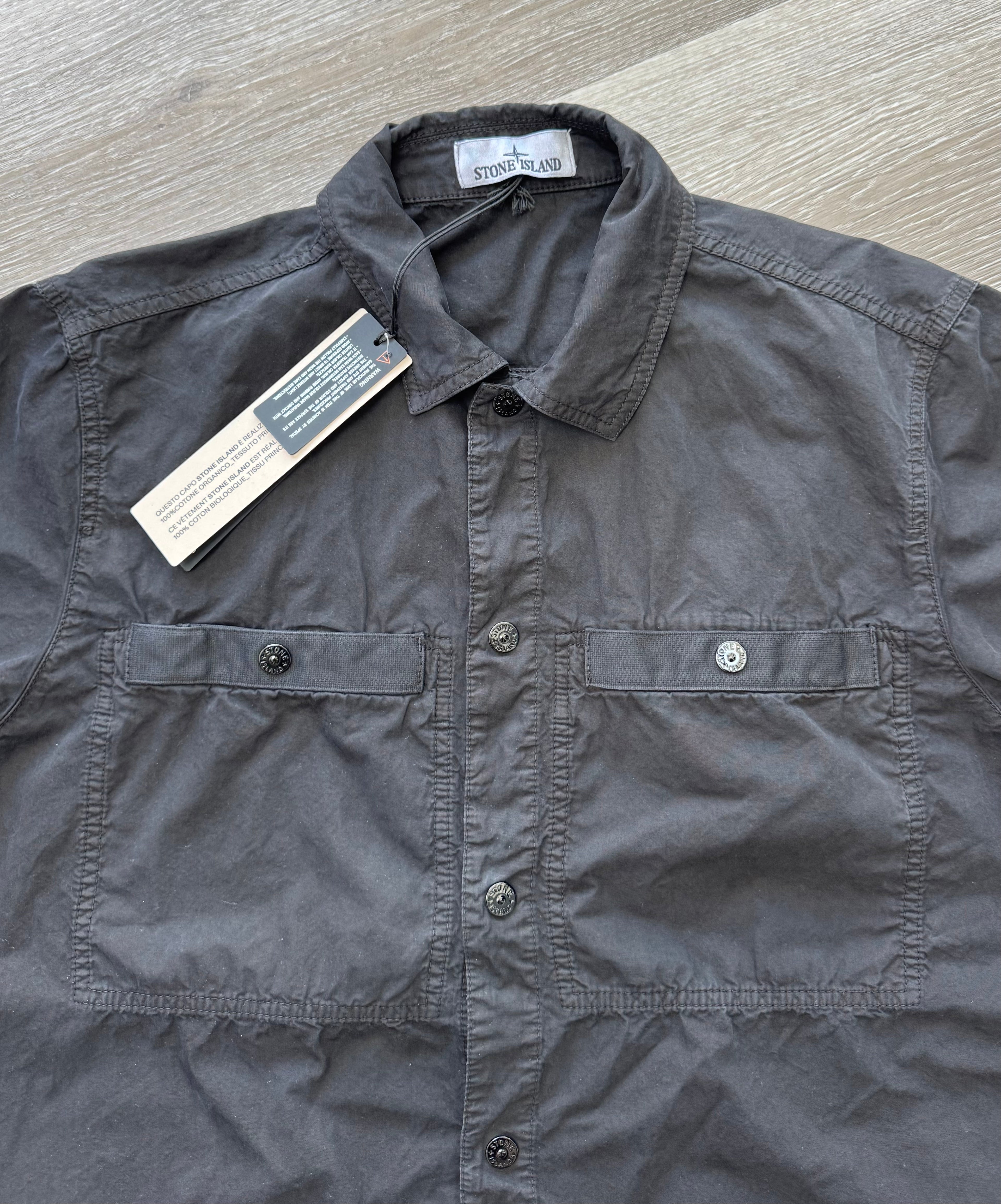 Stone Island Short Sleeve Shirt - Black