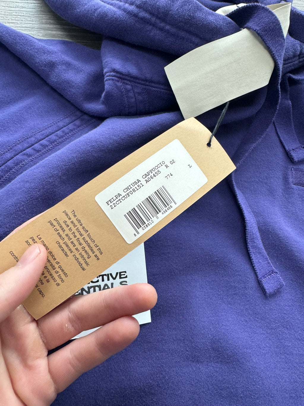 Ten-C Purple Hooded Sweatshirt - Large