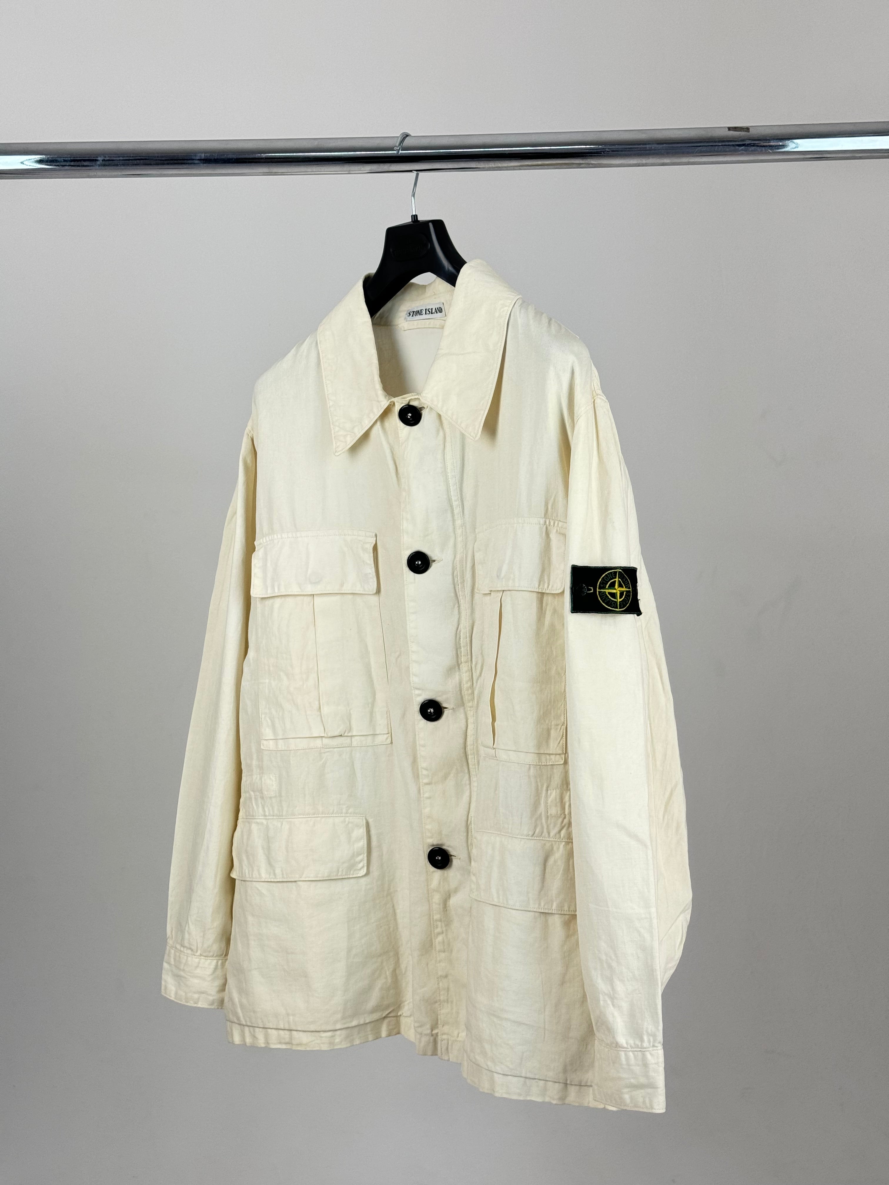 Stone Island 1999 Lino Flax Parka - Large
