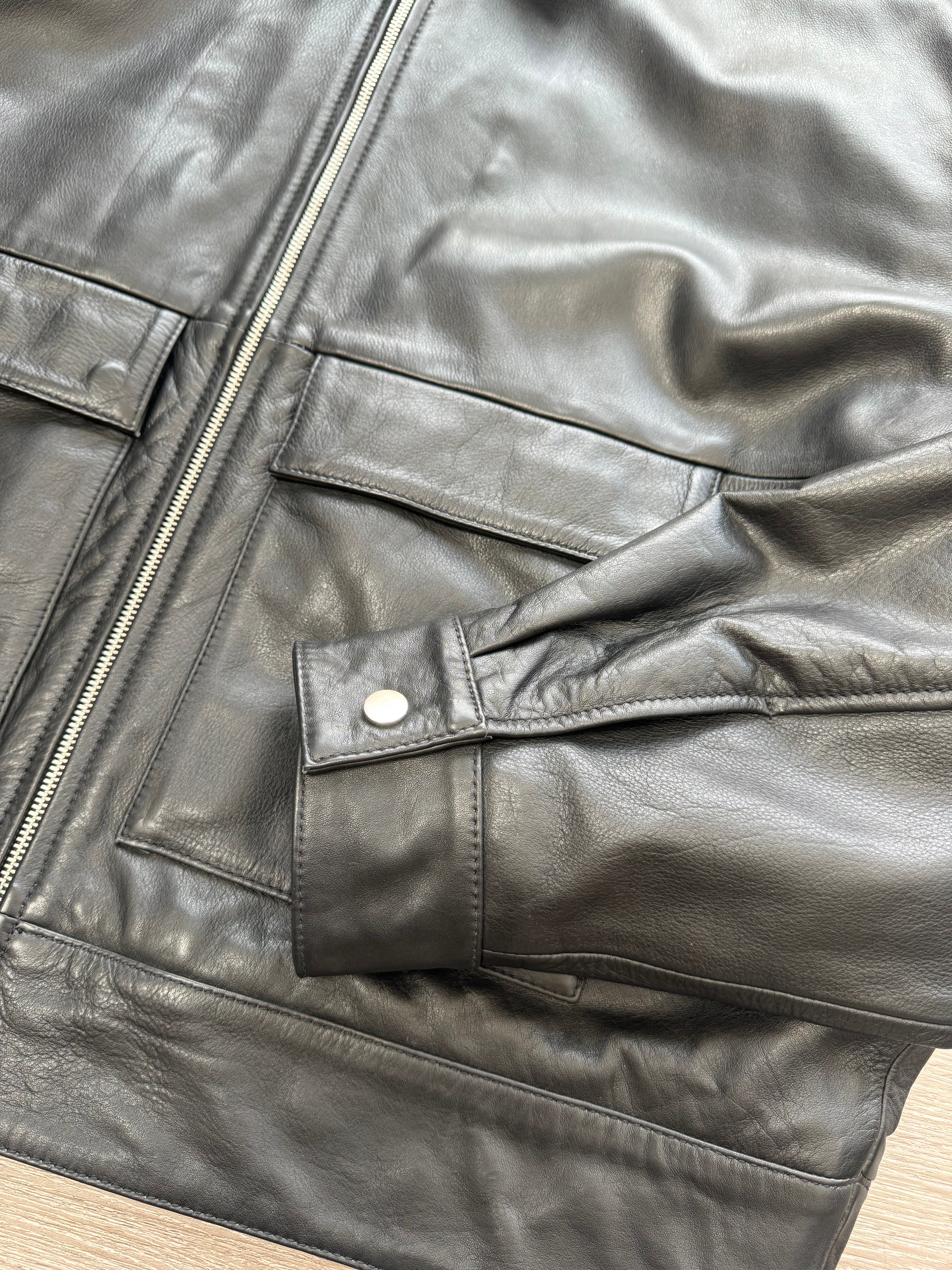 Edwin Dogma Leather Jacket - Large
